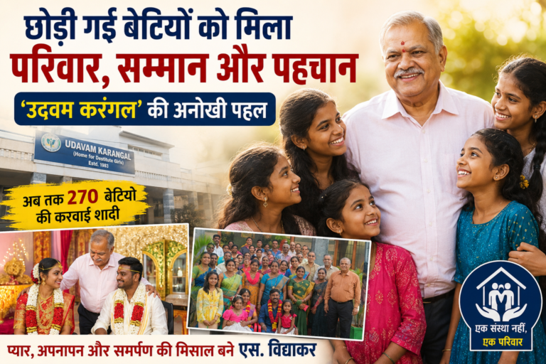 छोड़ी गई बेटियों को मिला नया जीवन‘उदवम करंगल’ ने 270 बच्चियों को दिया परिवार, सम्मान और पहचान