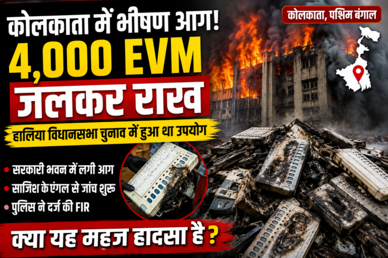 कोलकाता के सरकारी भवन में भीषण आग, 4 हजार EVM जलकर नष्ट; साजिश के एंगल से भी जांच शुरू